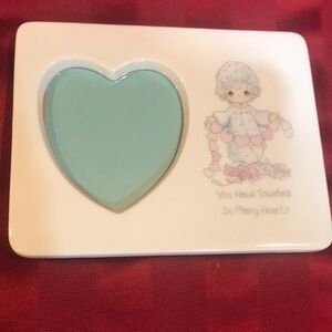 Heart-Shaped Photo Frame with Illustration
